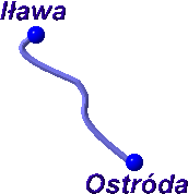 Szlak wodny: Ostrda - Ilawa (jez. Jeziorak)